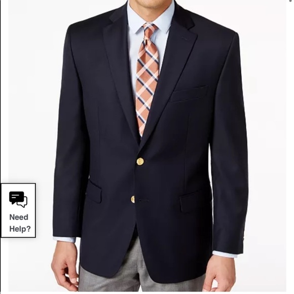 Lauren Ralph Lauren Classic Mens Wool Blazer Sport Coat Gold Buttons Preppy 46R - Picture 13 of 13